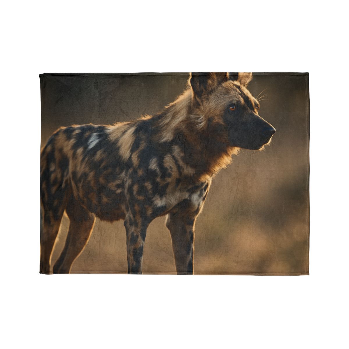 Ember Gaze African Wild Dog soft fleece blankets