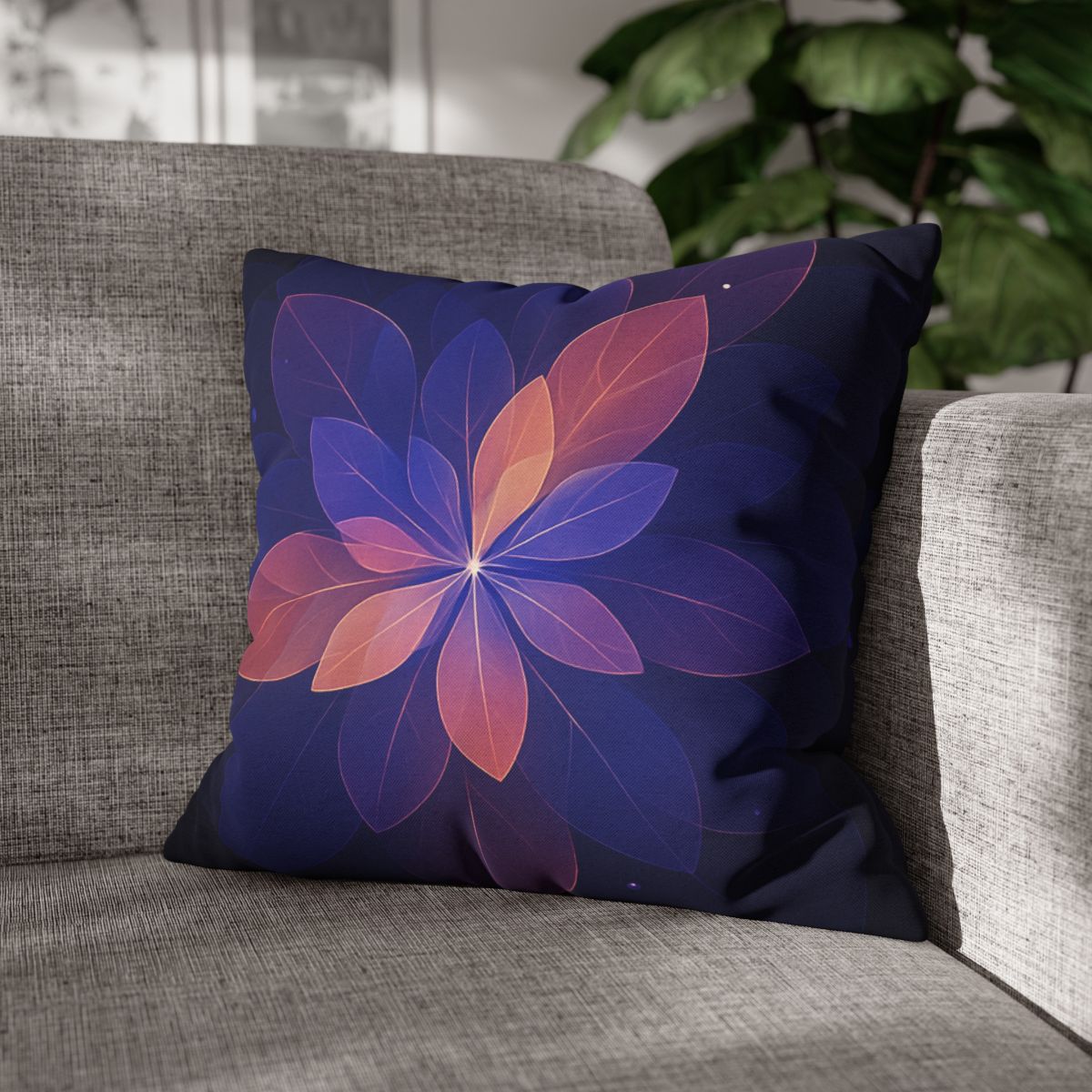 Petal Prism Overlap soft cotton pillow cases
