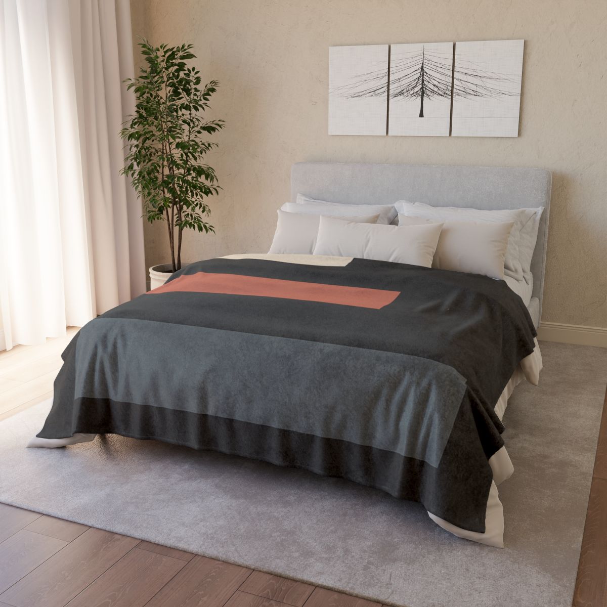 Three Bar Harmony decorative home blankets