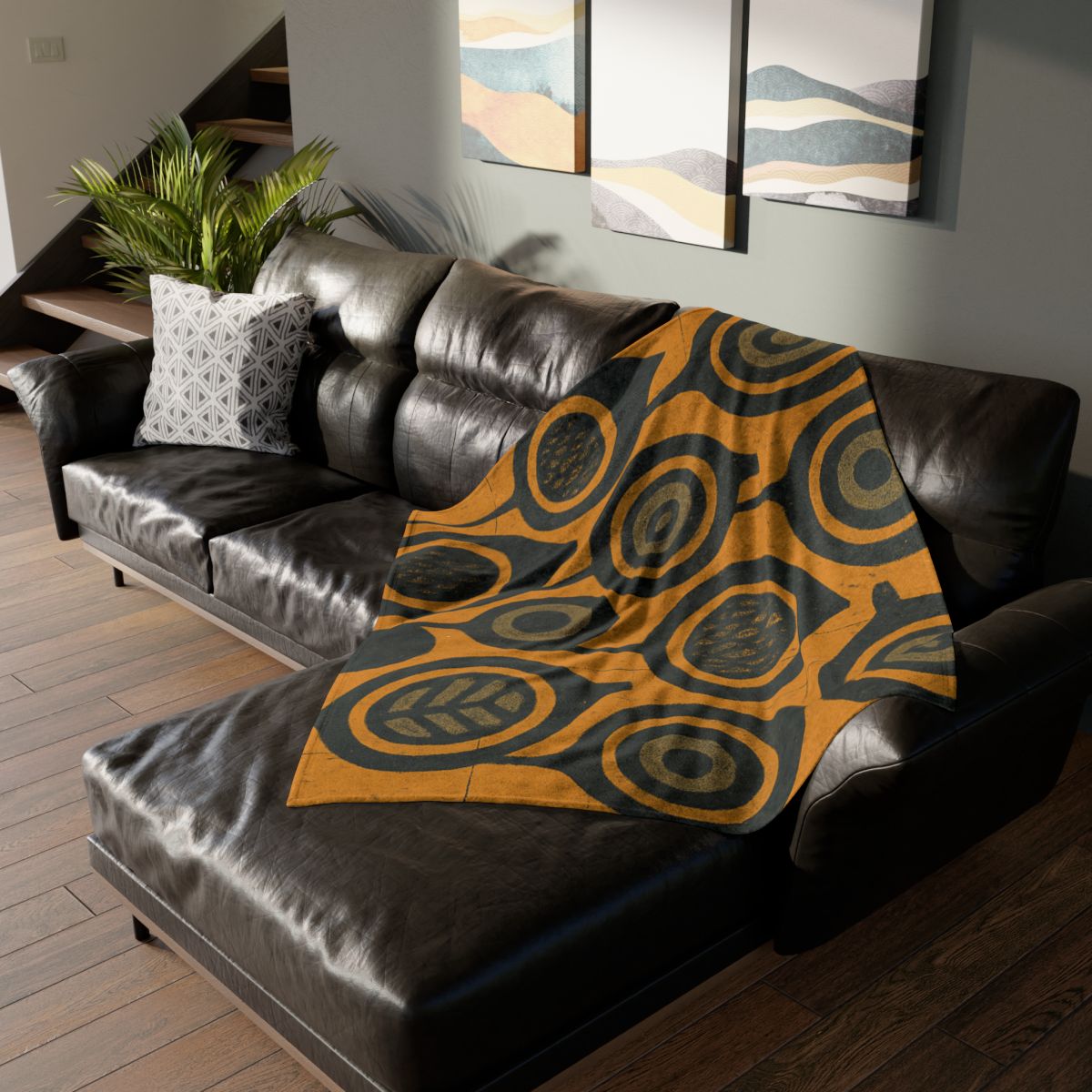 Seed Pod Cluster Matrix designer printed blankets