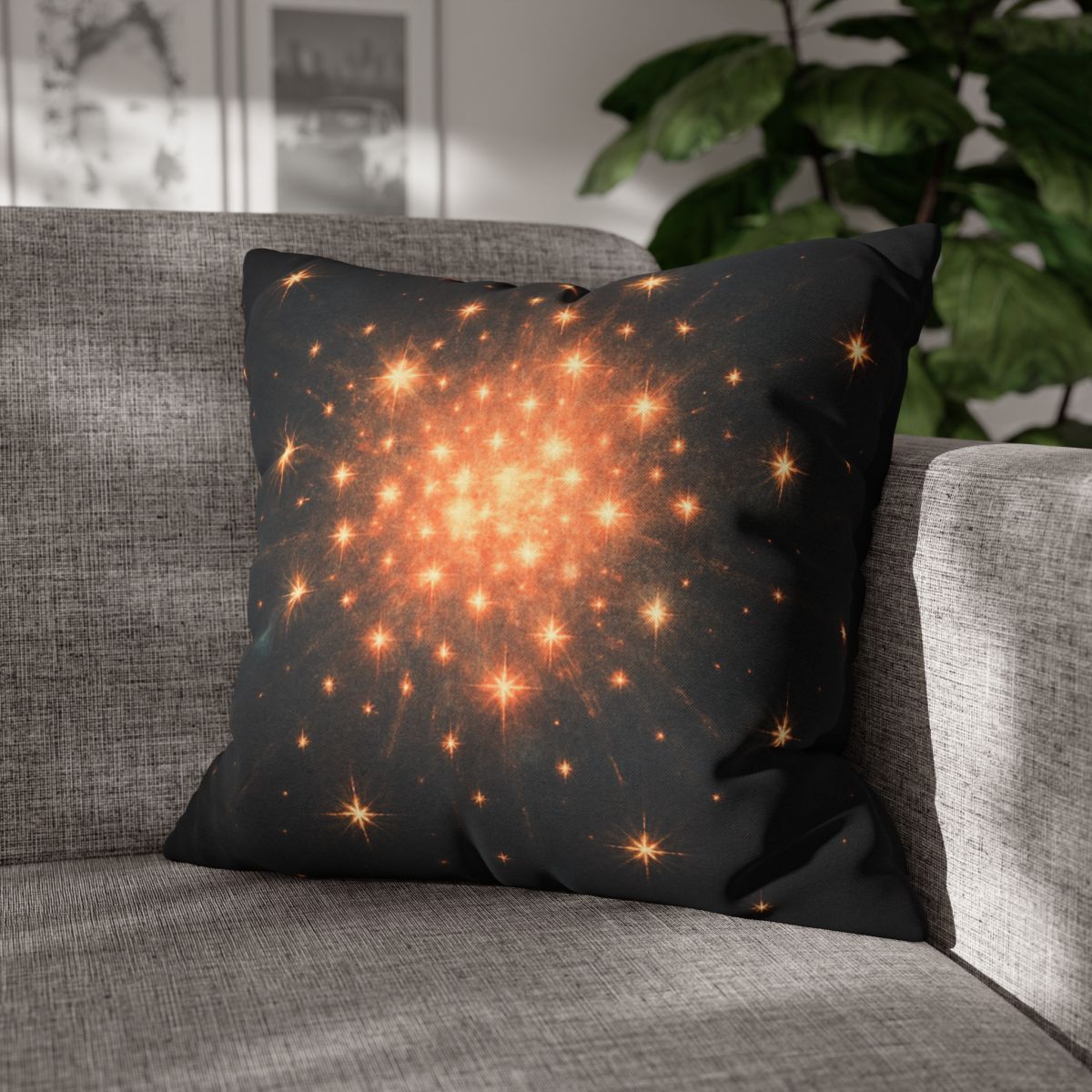 Starburst Mosaic Field personalized pillow covers