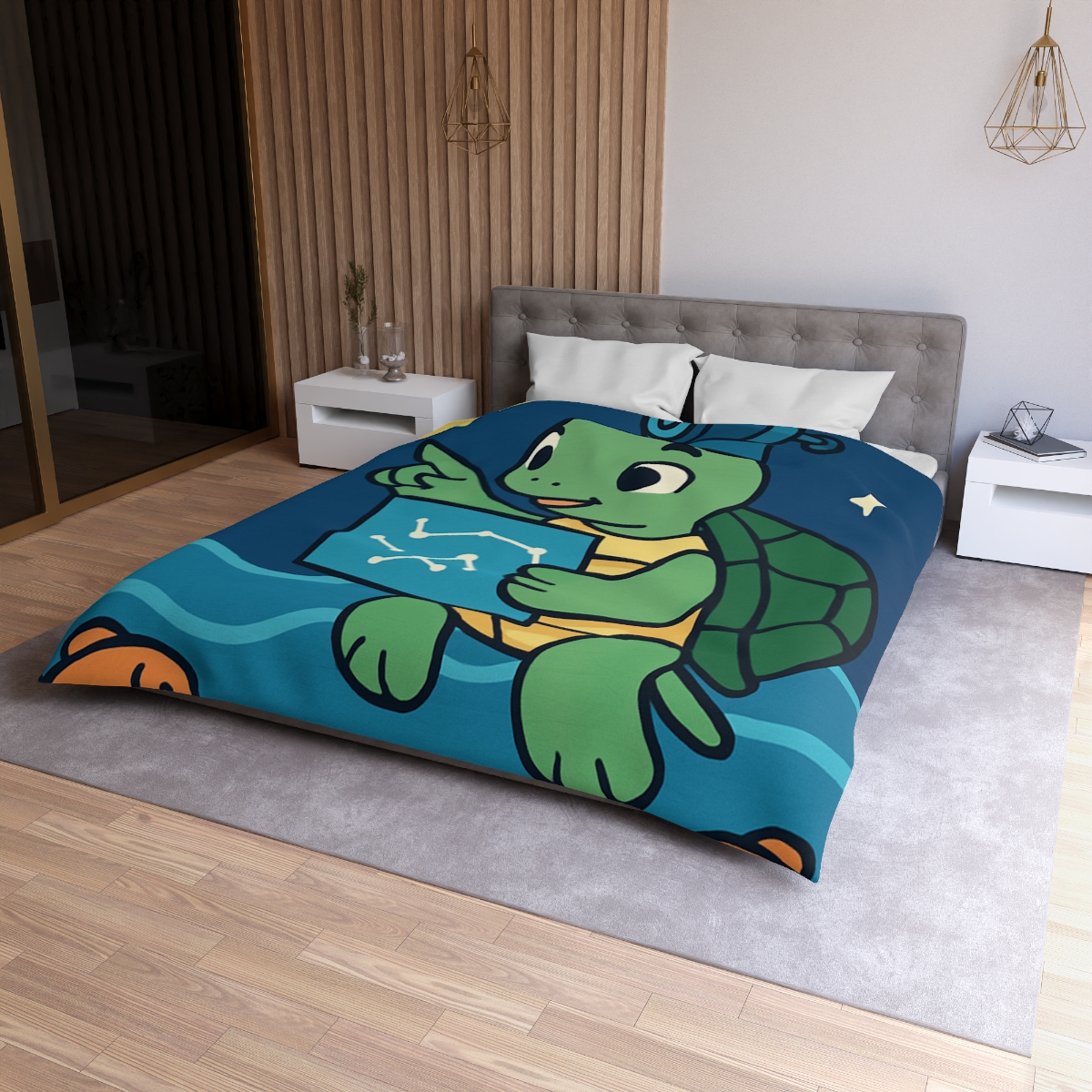Stargazer Sea Turtle warm winter duvets