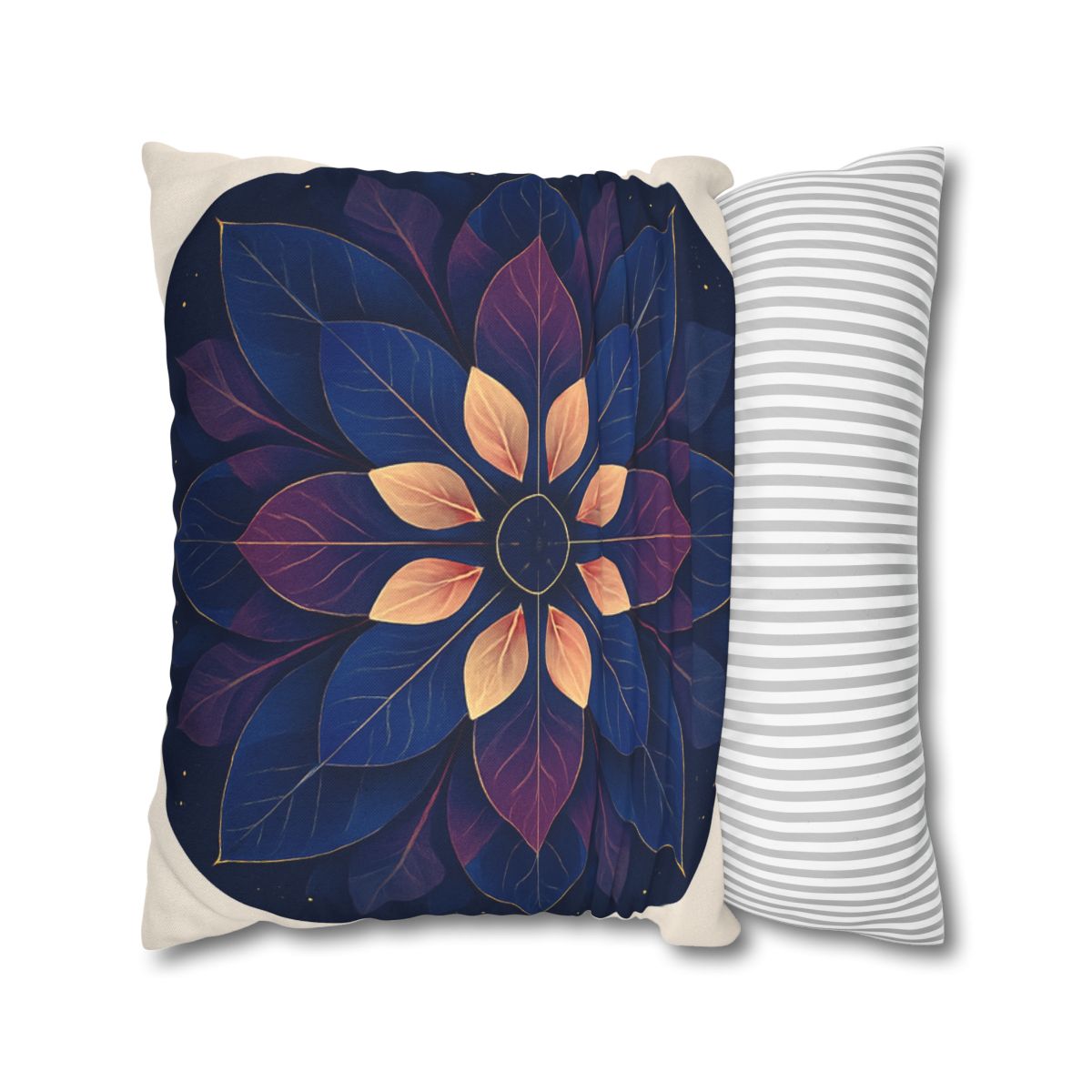 Petal Prism Mandala custom pillow cases