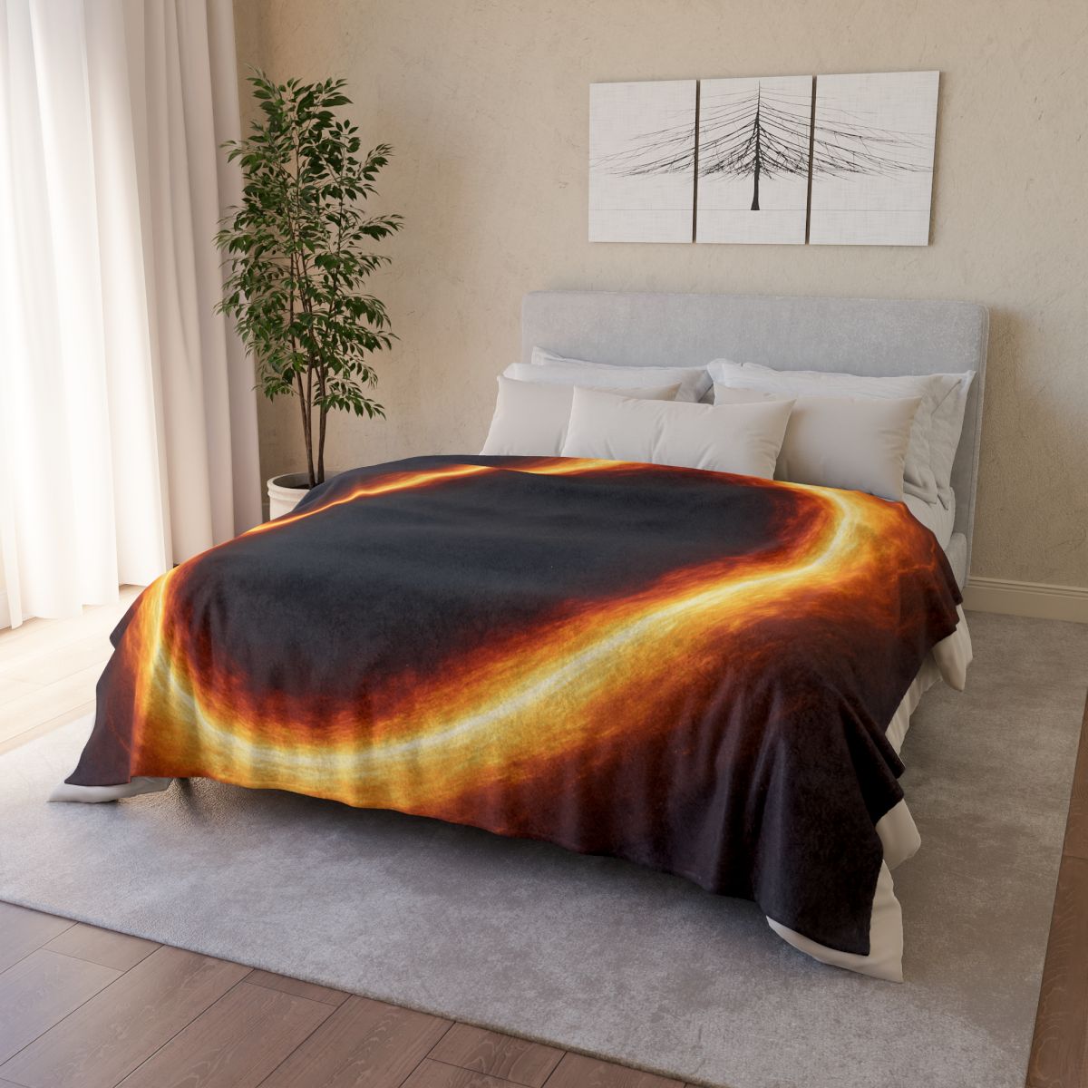 Horizon Halo Singularity soft fleece blankets