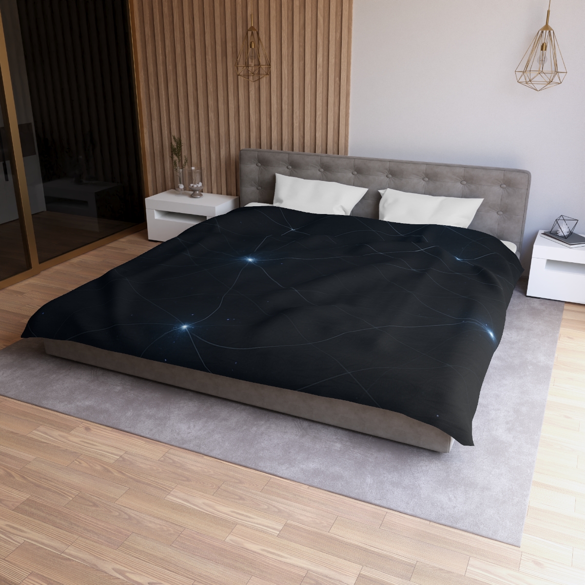Gravitational Echo Lattice unique patterned duvets