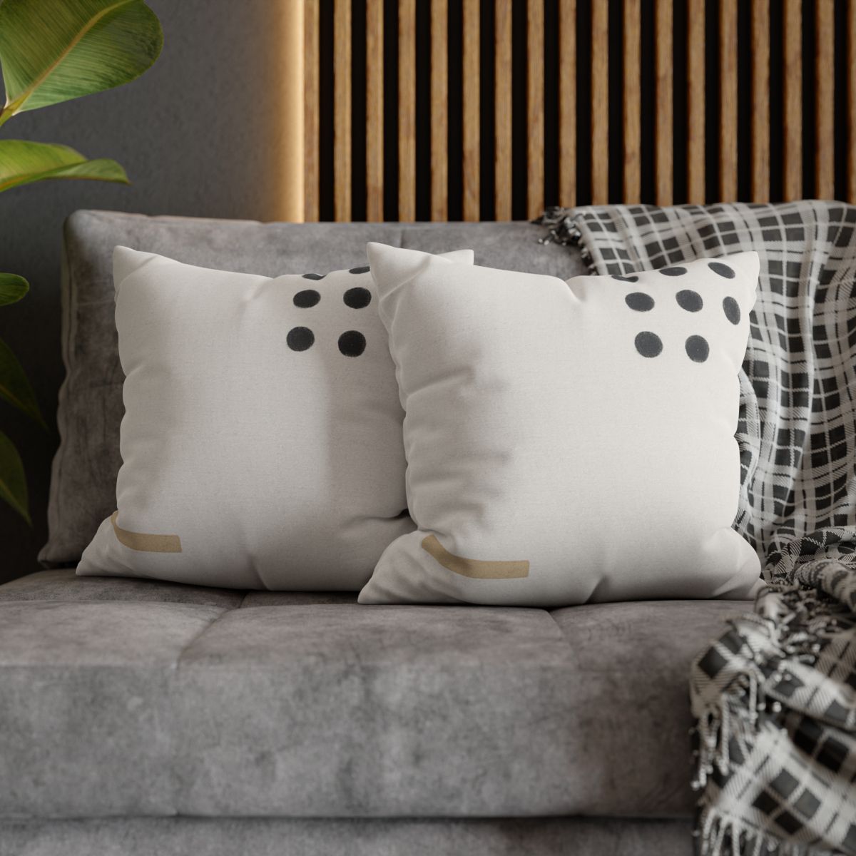 Clustered Dots With Missing Beat designer print pillow cases