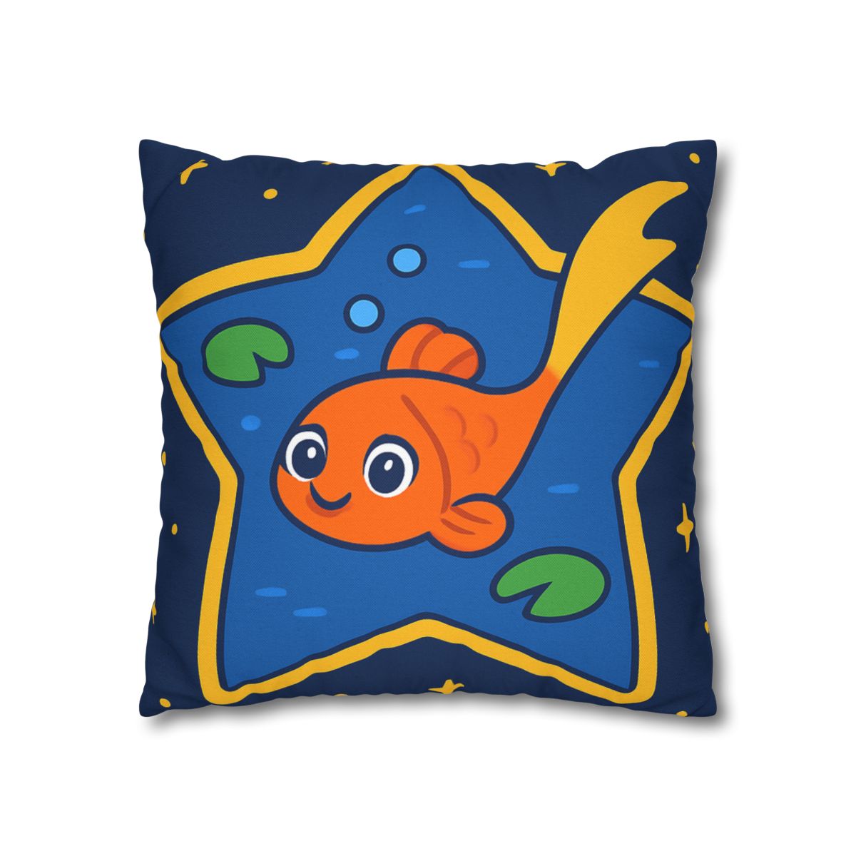 Comet Koi And The Star Pond designer print pillow cases