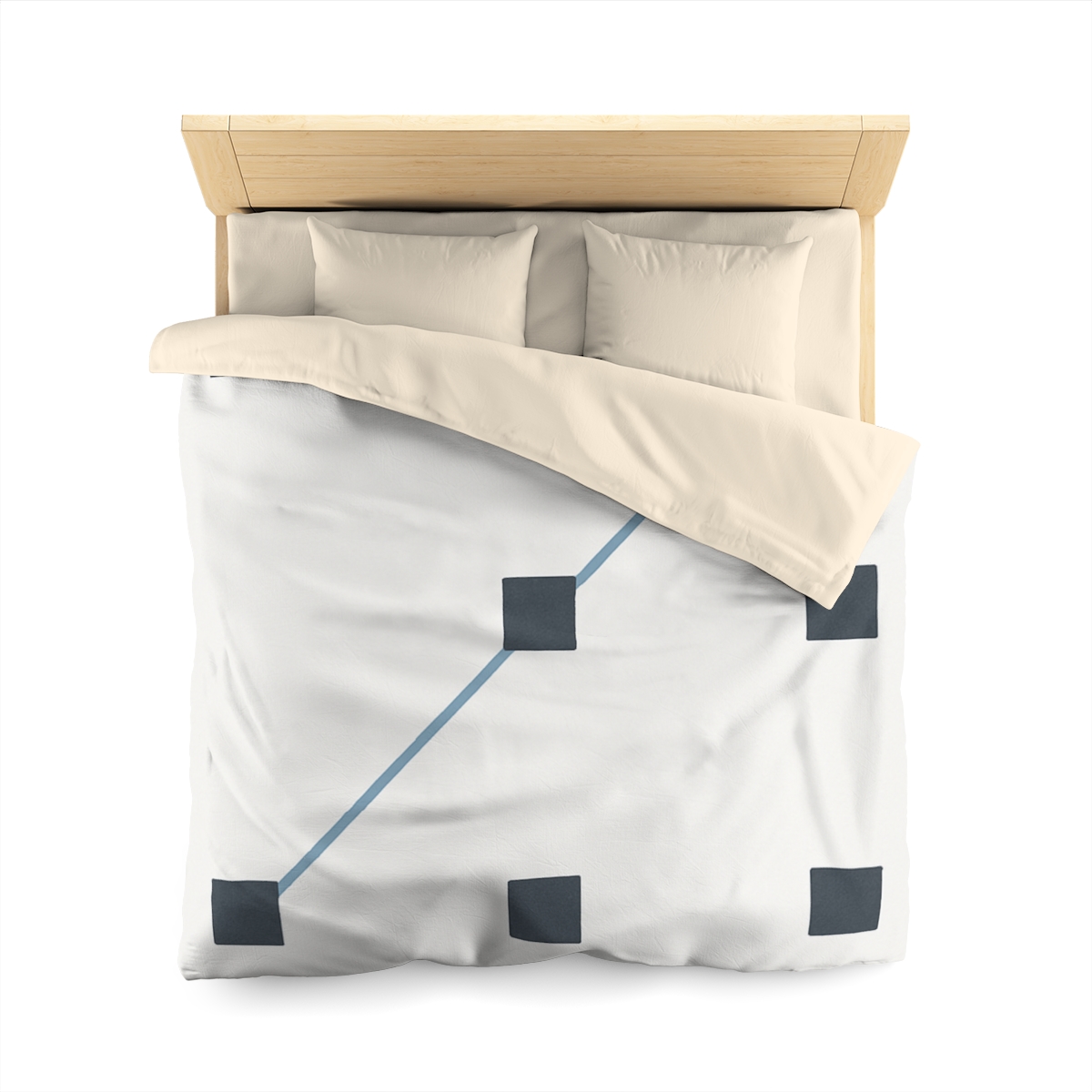 Diagonal Star Path Grid stylish duvet covers