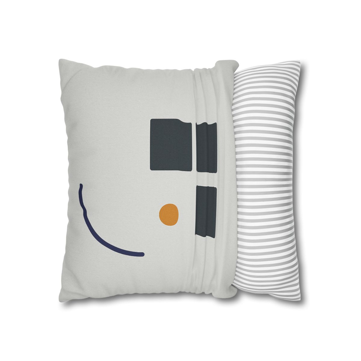 Missing Cell Grid With Offset Arc soft cotton pillow cases