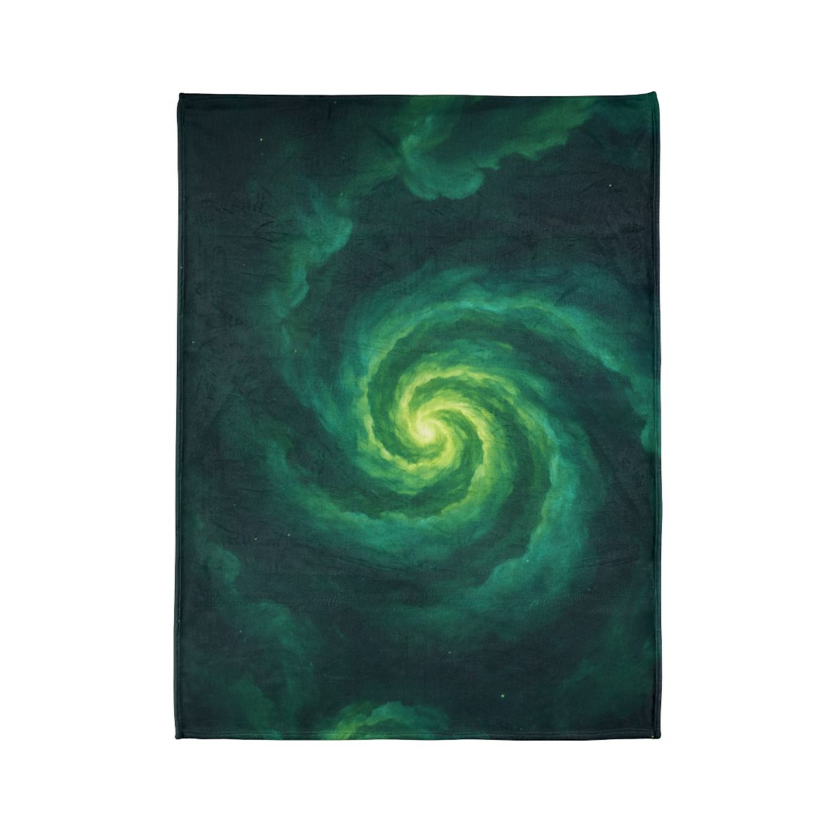 Verdant Nebula Swirl custom blankets