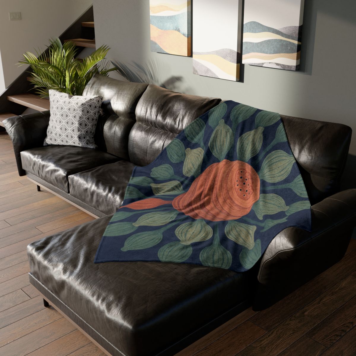 Spiral Seed Pod Halo custom blankets