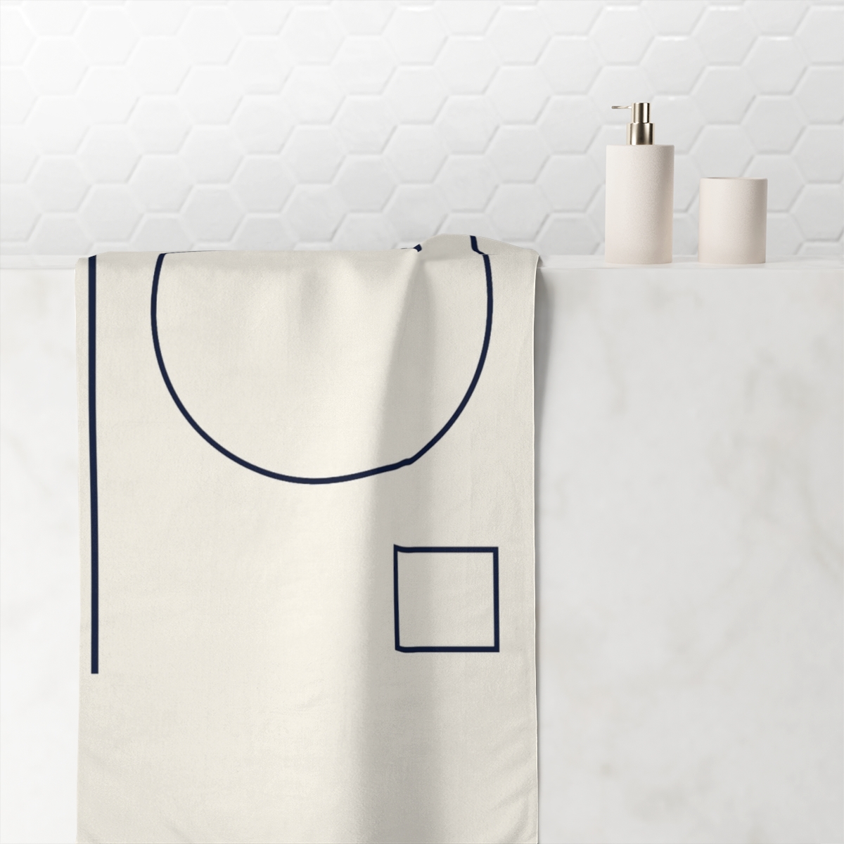 Orbit Window Quartet designer printed towels