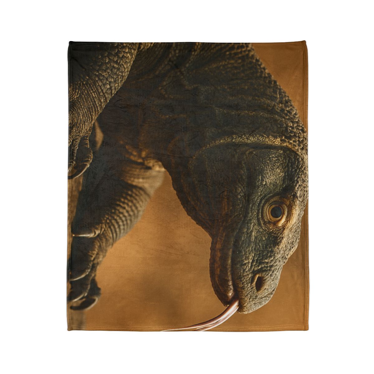 Ancient Sentinel Komodo Dragon stylish throw blankets