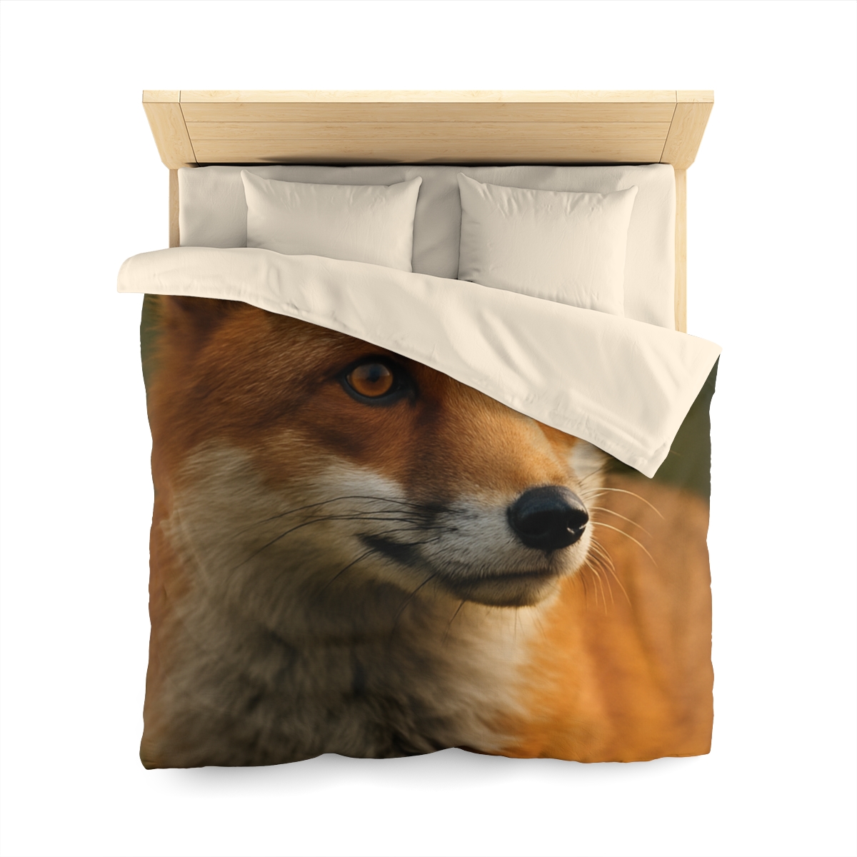 Crimson Whisper Red Fox custom duvets