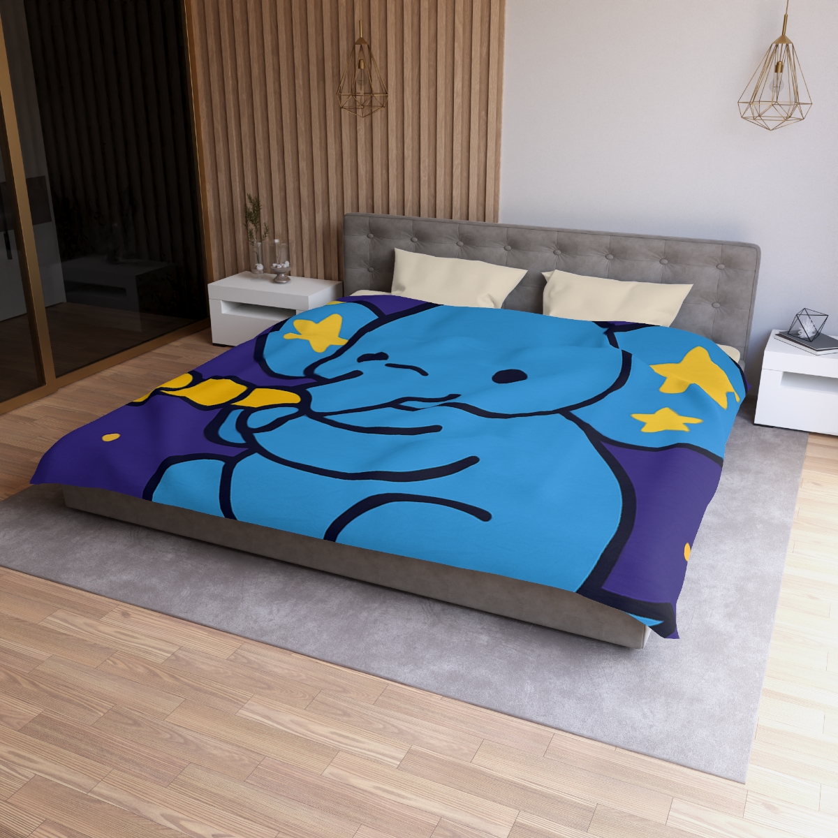 Starlight Safari Elephant personalized bedding duvets