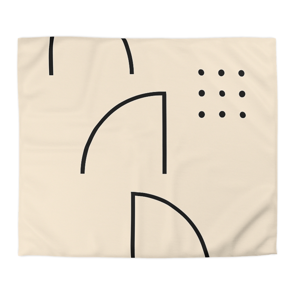 Triad Arc Window Grid designer printed duvets