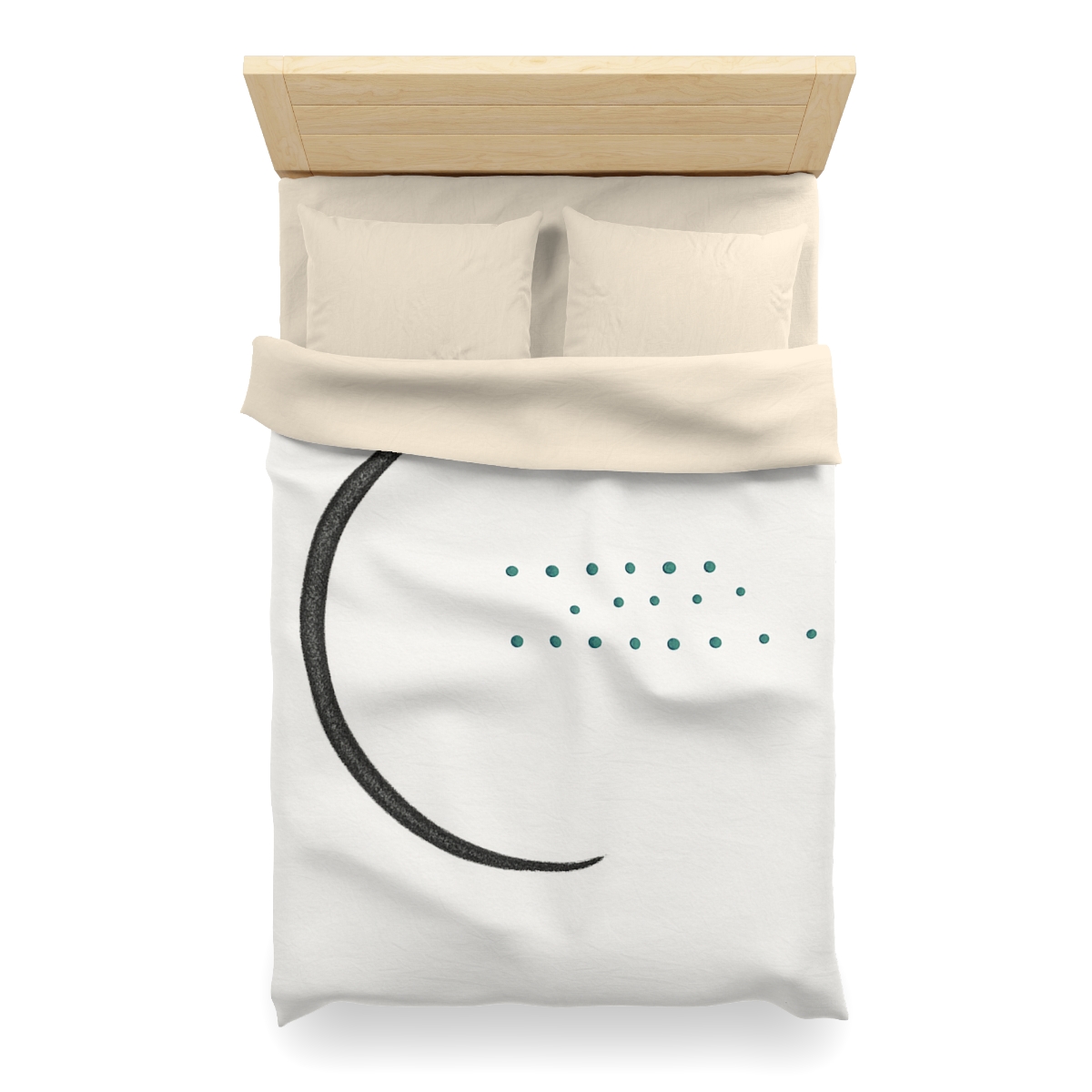 Split Crescent And Parallel Dots warm winter duvets