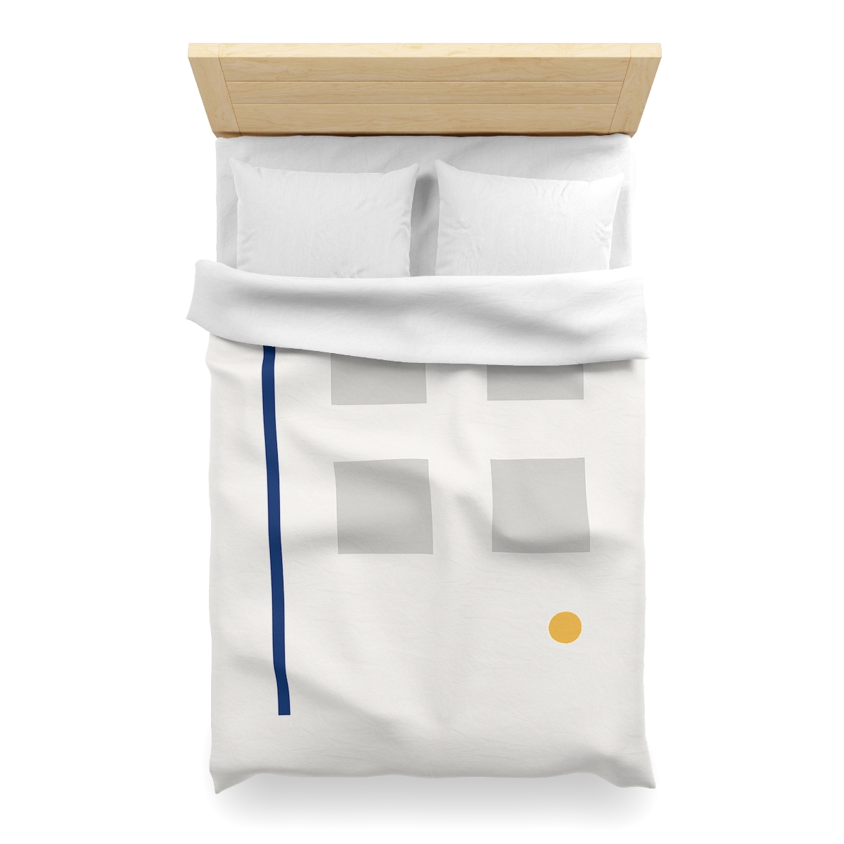 Sparse Grid With Missing Corner And Accent Point trendy bedroom duvets