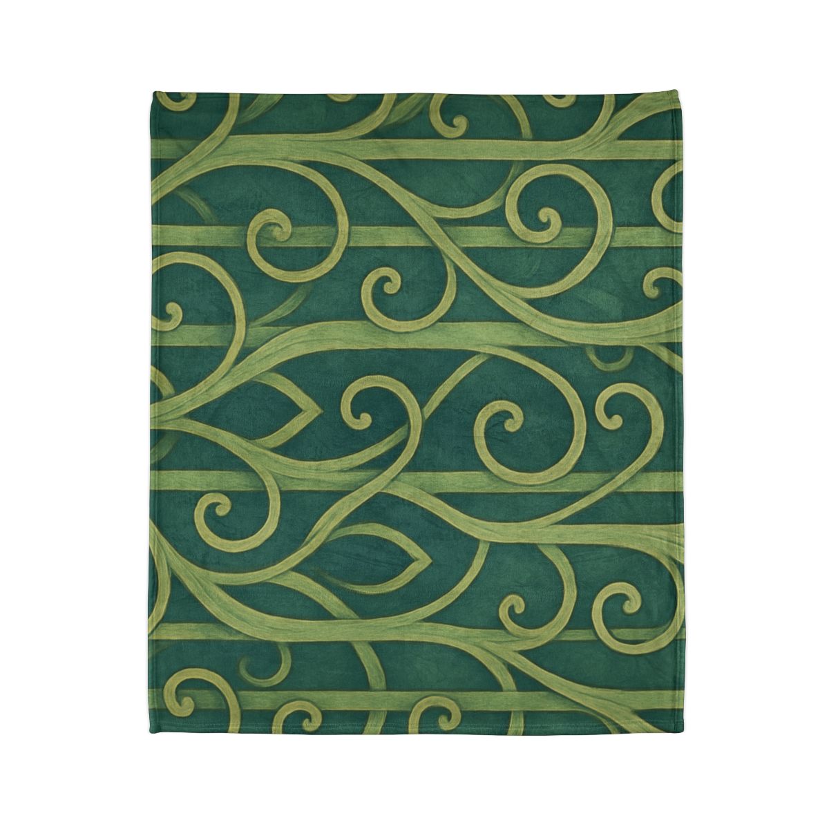 Tendriled Lattice Cascade soft fleece blankets
