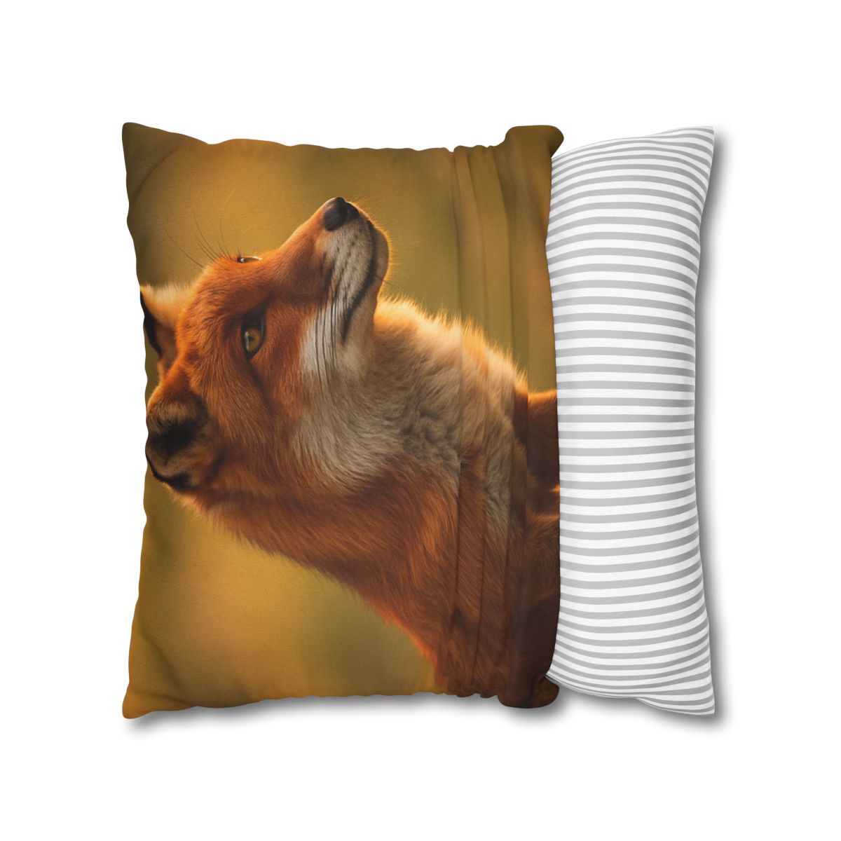 Crimson Whisper Red Fox stylish decorative pillowcases