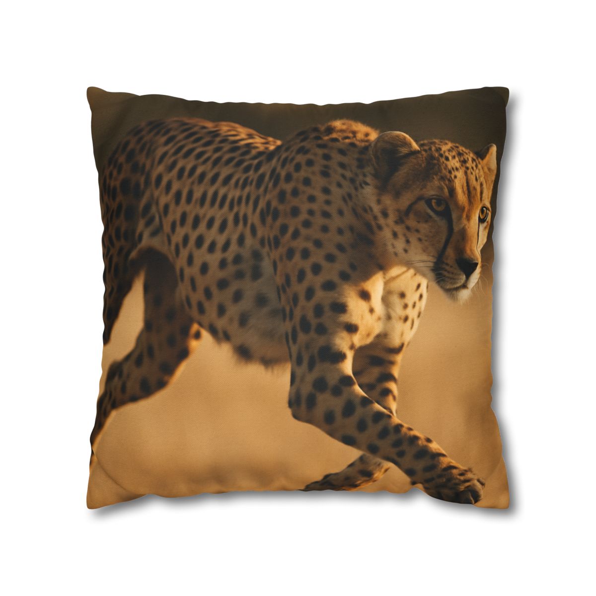 Speed Whisper Cheetah soft cotton pillow cases