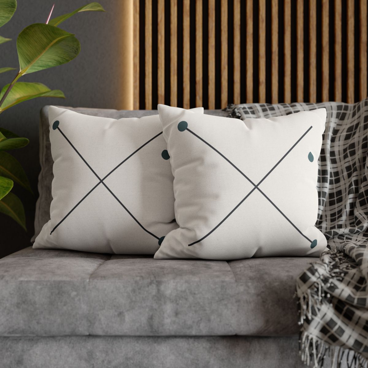Crossed Vector Starfield custom pillow cases