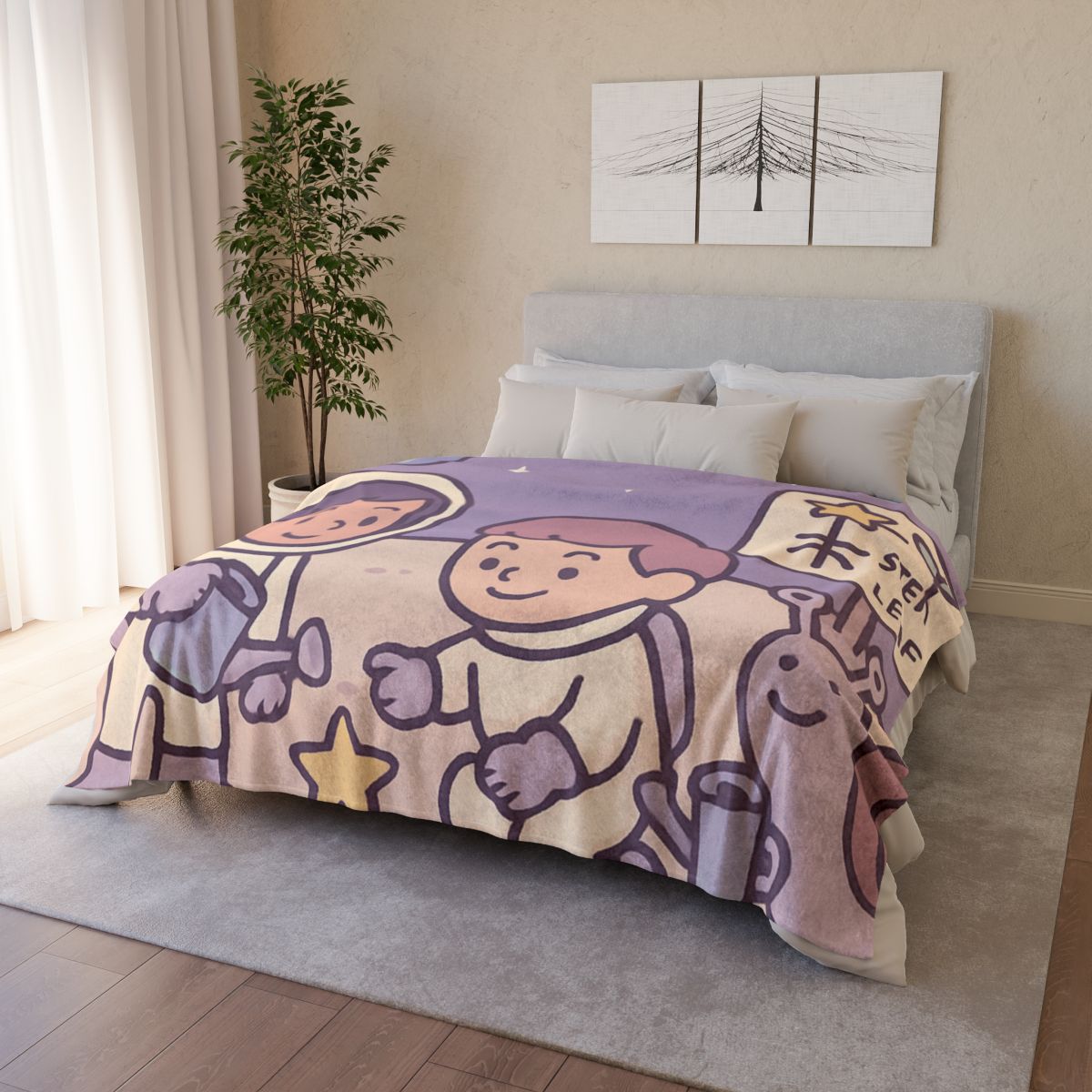 Moon Gardeners Planting Stardust Seeds custom blankets