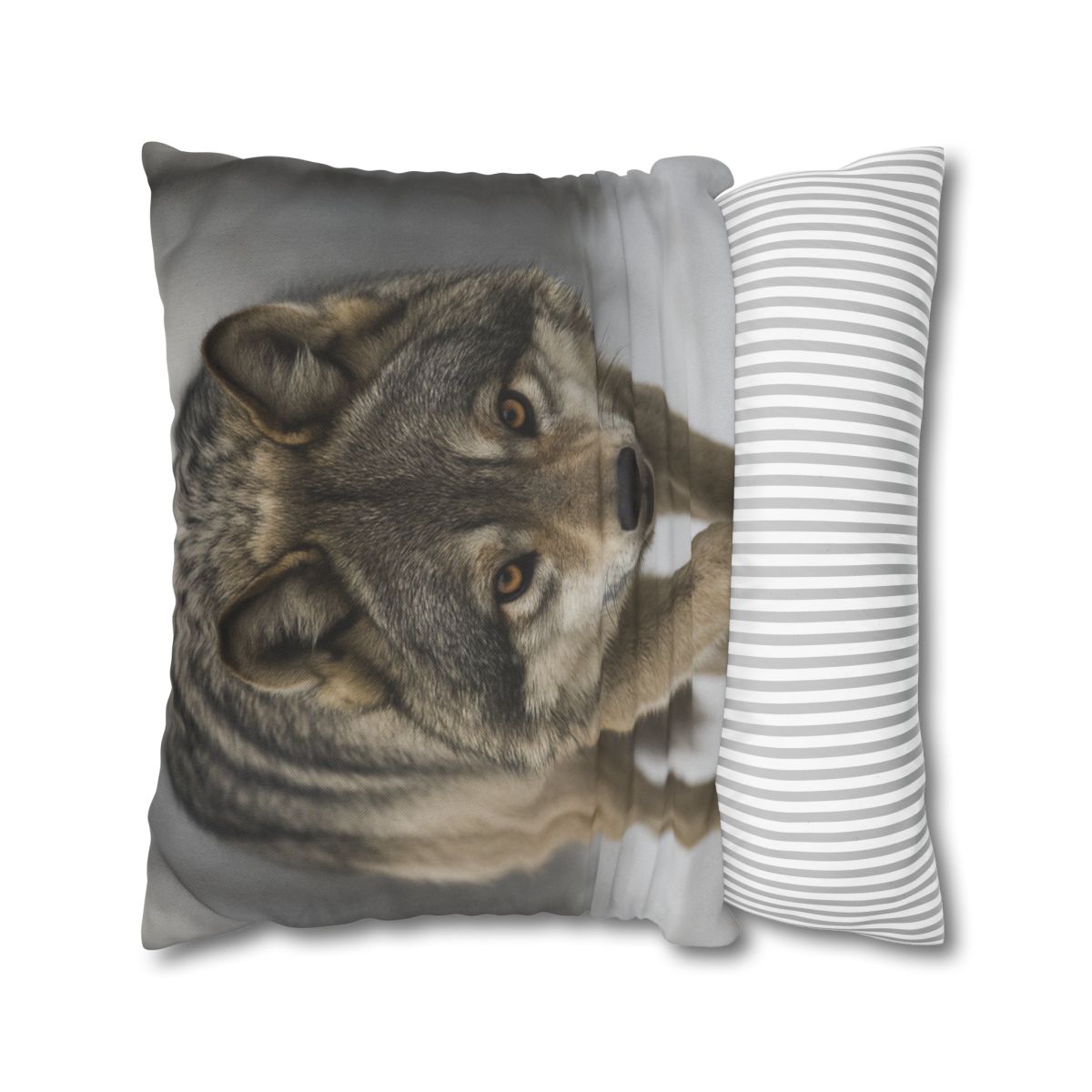 Silver Hush Gray Wolf comfortable bedding pillow covers