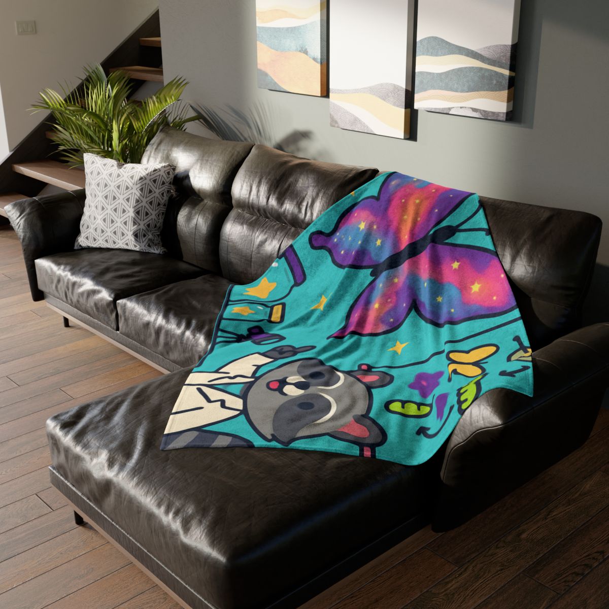 Nebula Garden Butterflies Lab trendy patterned blankets