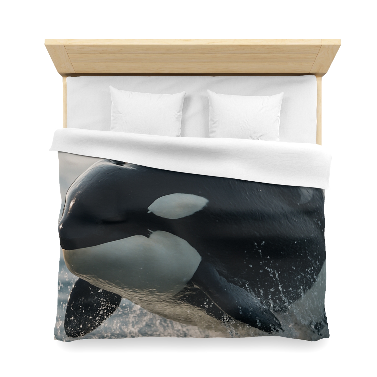 Tidal Monarch Orca custom duvets