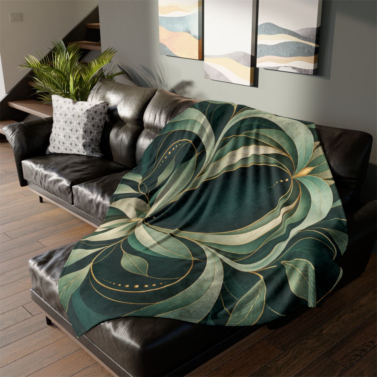 Calyx Ribbon Pulse custom blankets [AI-48148949-6bffadb4ef92]
