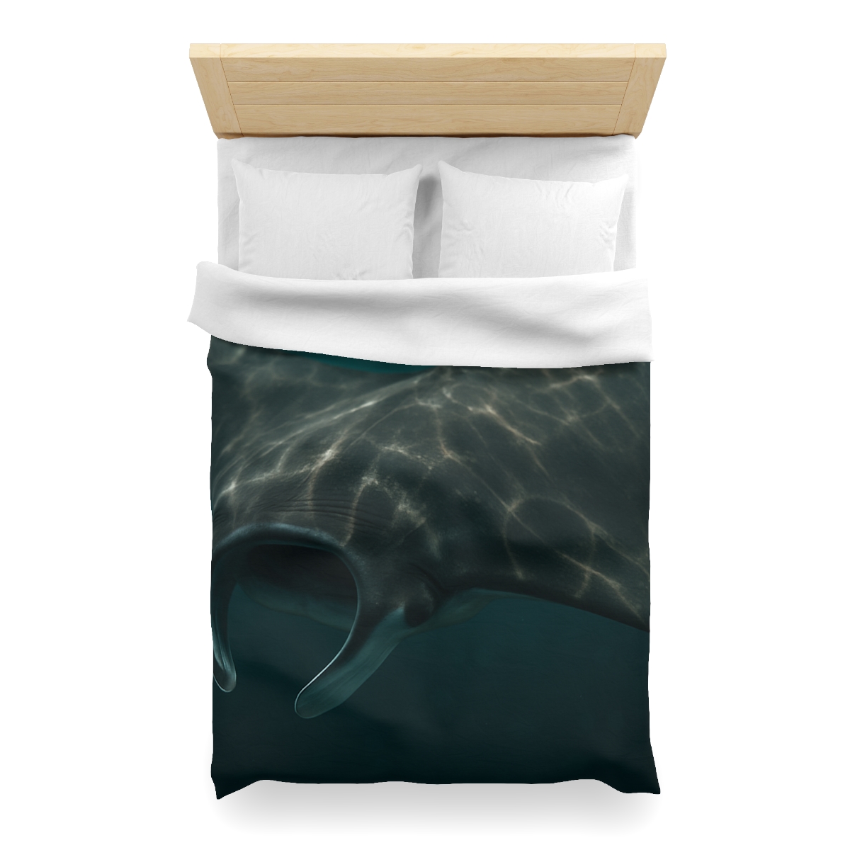 Moonlit Drift Giant Manta Ray custom duvets
