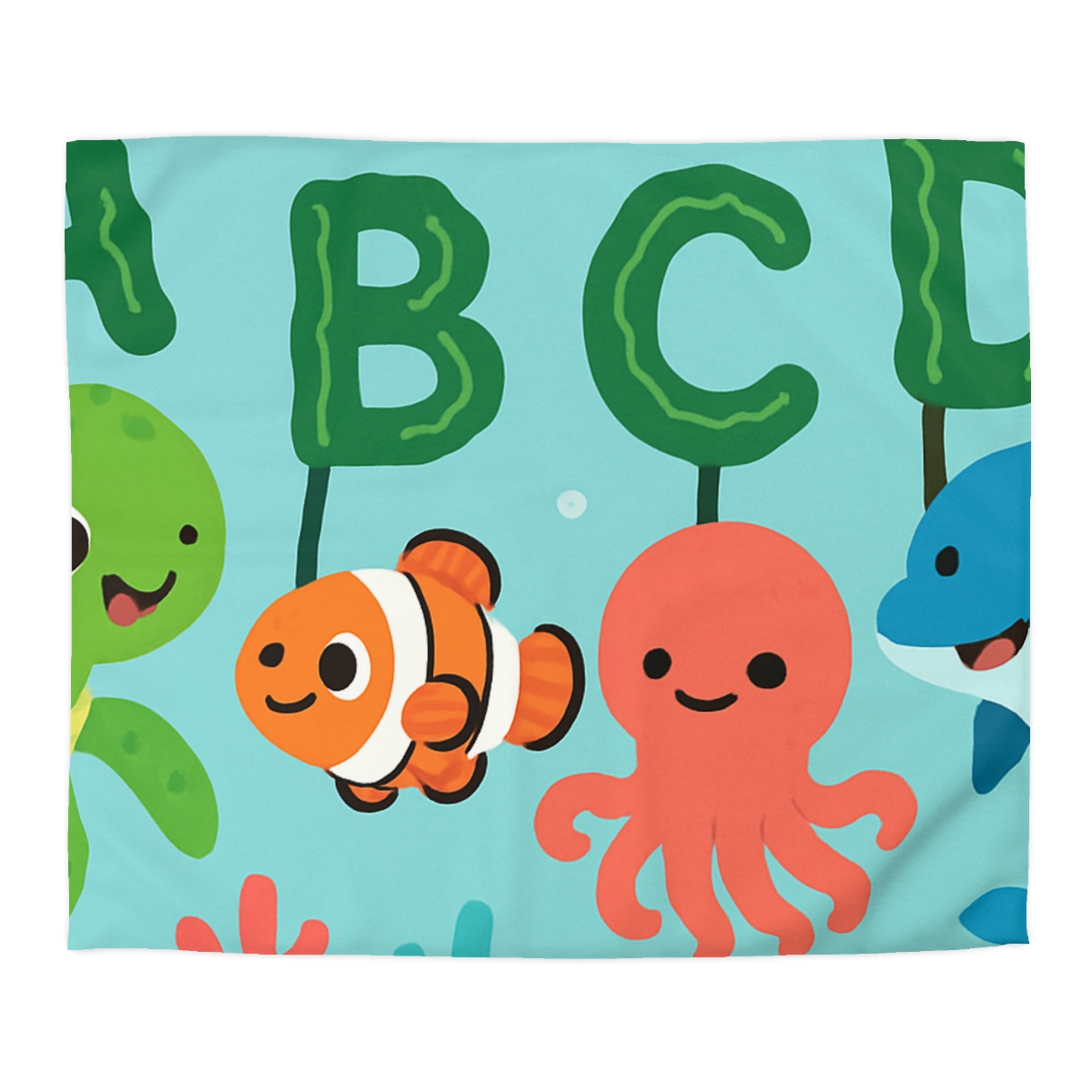 Coral Reef Alphabet Parade stylish duvet covers