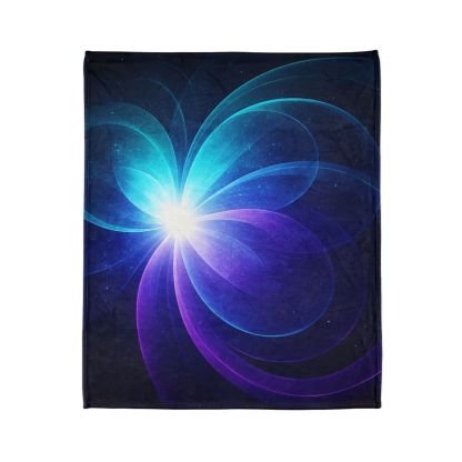 Gravitational Prism Bloom designer printed blankets