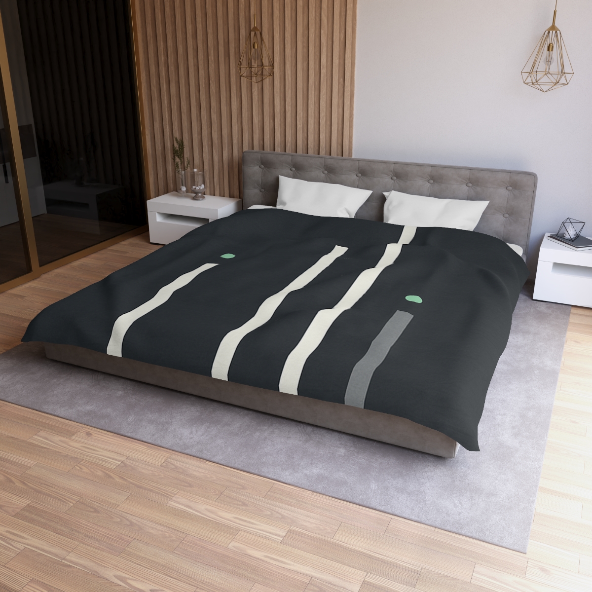 Staggered Starfield Bars warm winter duvets