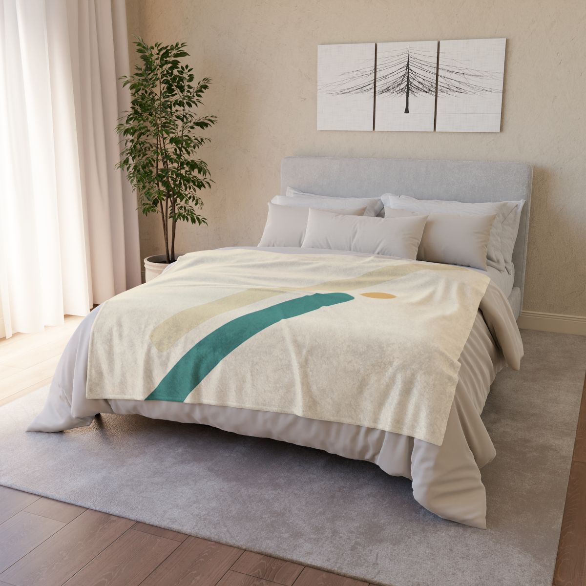Sparse Diagonal Stripe Pair trendy patterned blankets