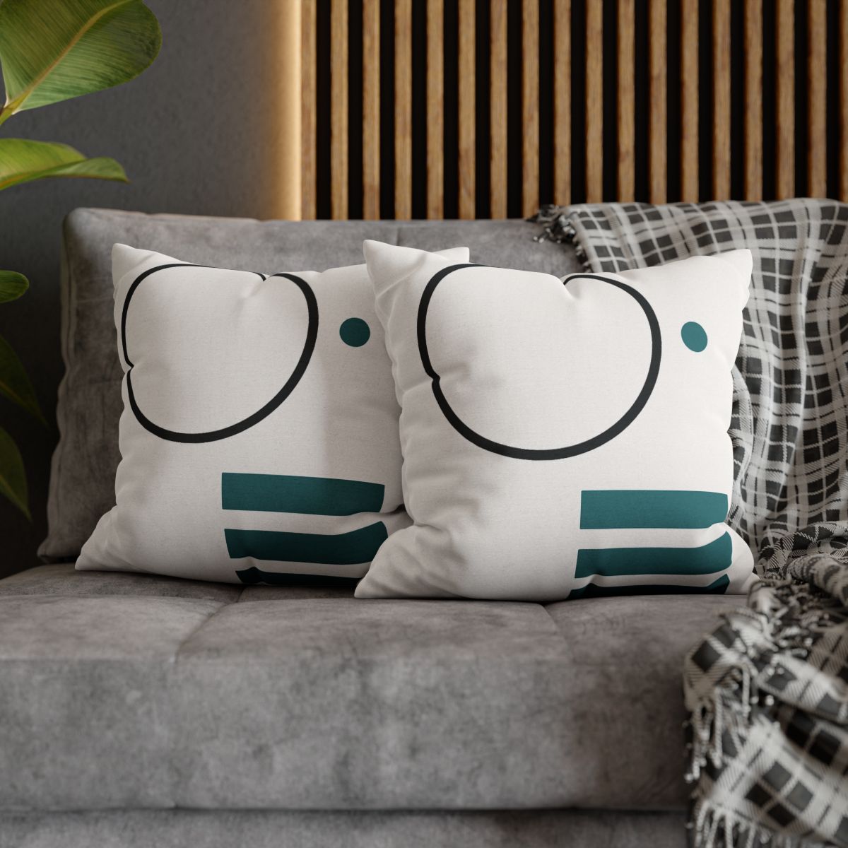 Orbiting Bars And Hollow Circle comfortable bedding pillow covers