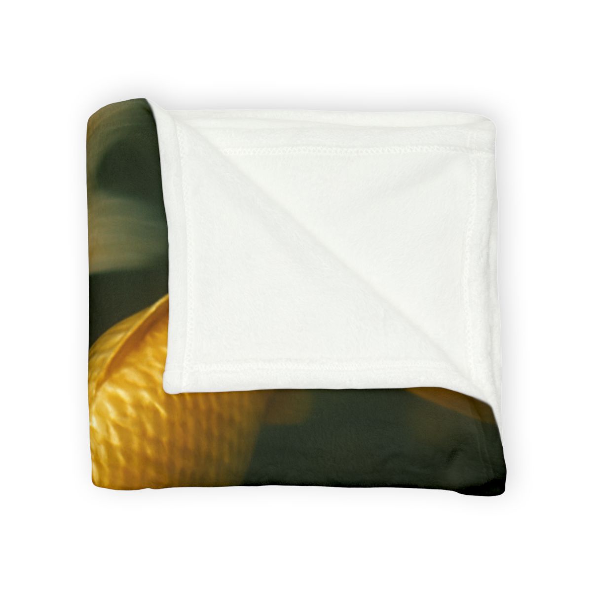 Golden Drift Koi Pair designer printed blankets