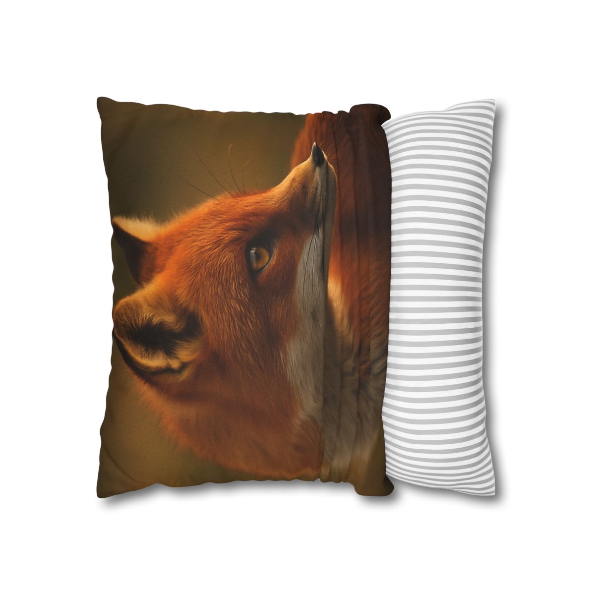 Crimson Whisper Red Fox trendy patterned pillow cases