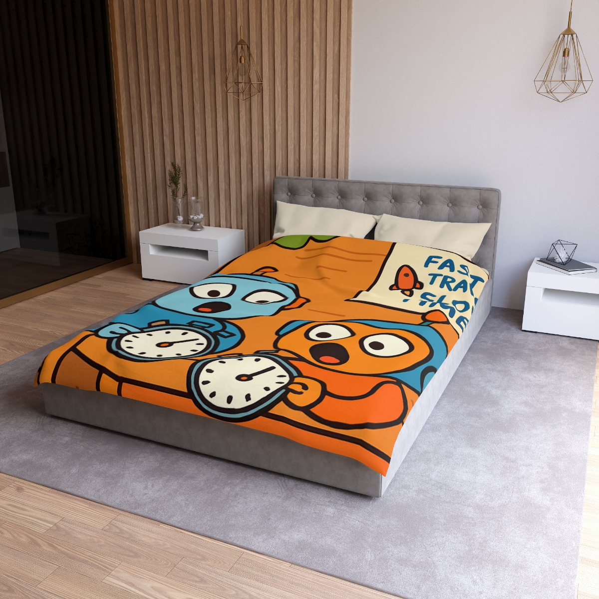 Time Dilation Treehouse Twins stylish duvet covers