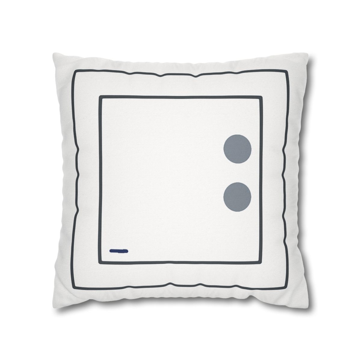 Nested Square With Sliding Circle Pair personalized pillow covers