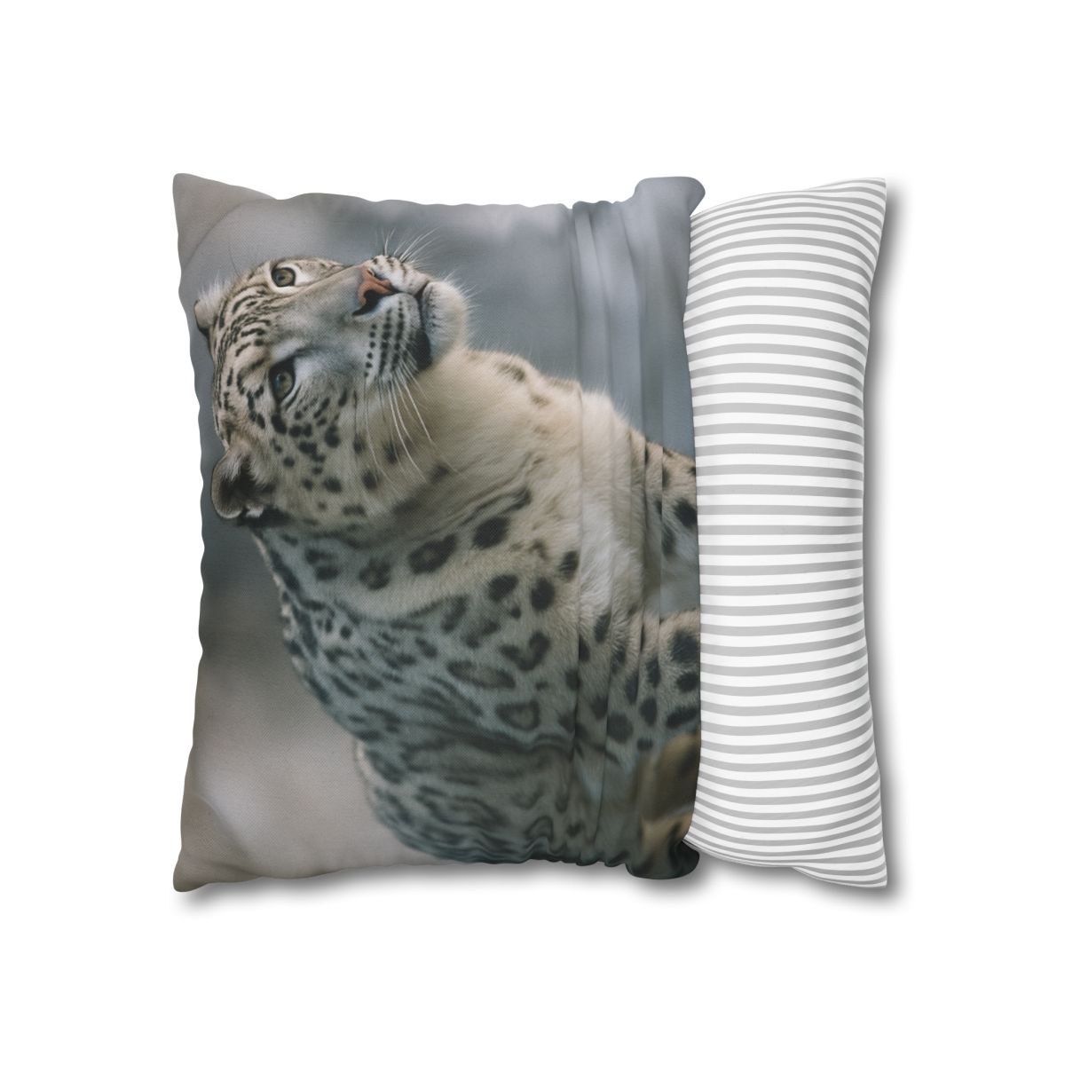 Cliff Phantom Snow Leopard soft cotton pillow cases