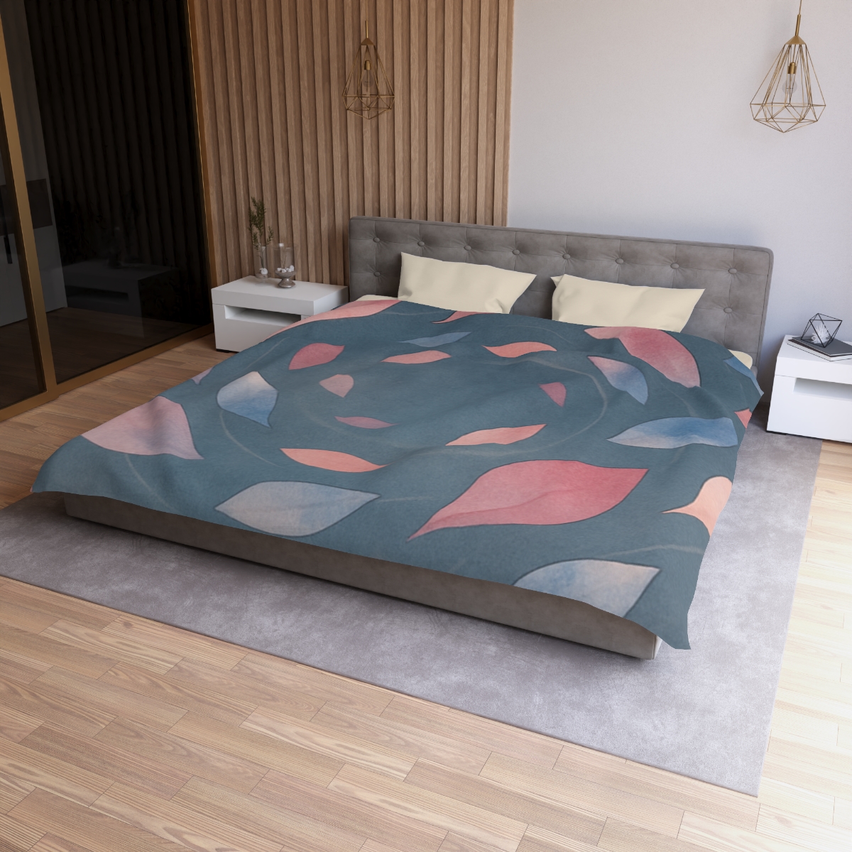 Orbiting Blossom Fragments unique patterned duvets