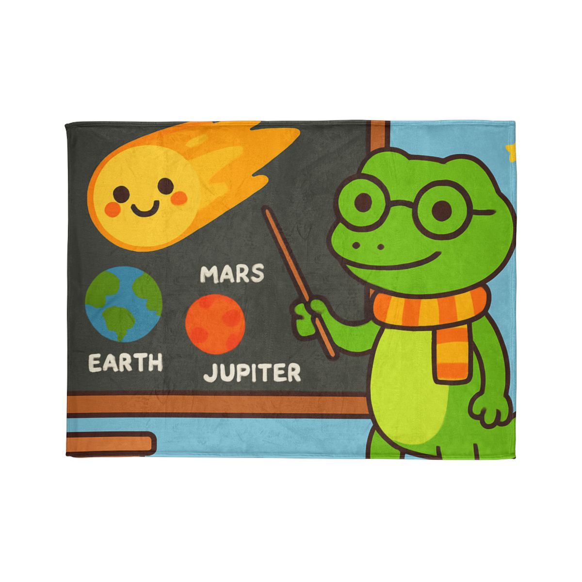 Comet Classroom Gecko designer printed blankets