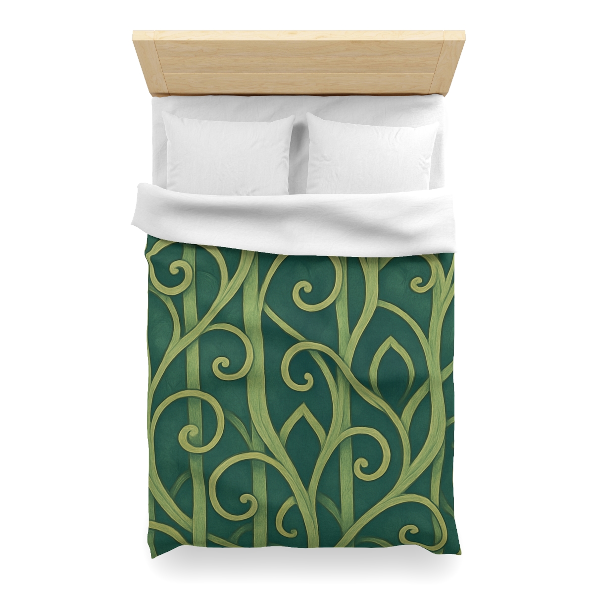 Tendriled Lattice Cascade unique patterned duvets