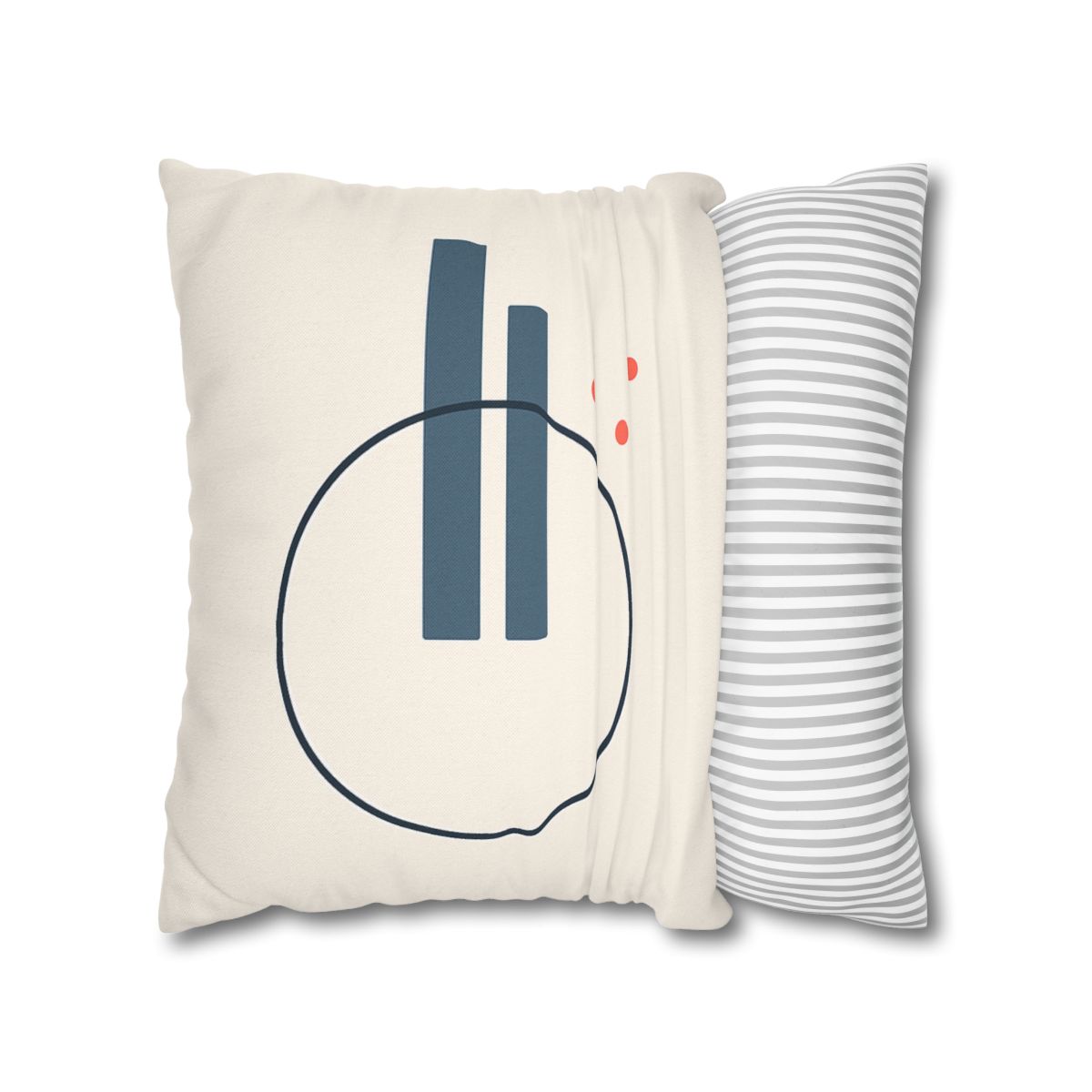 Offset Ring With Split Bars designer print pillow cases