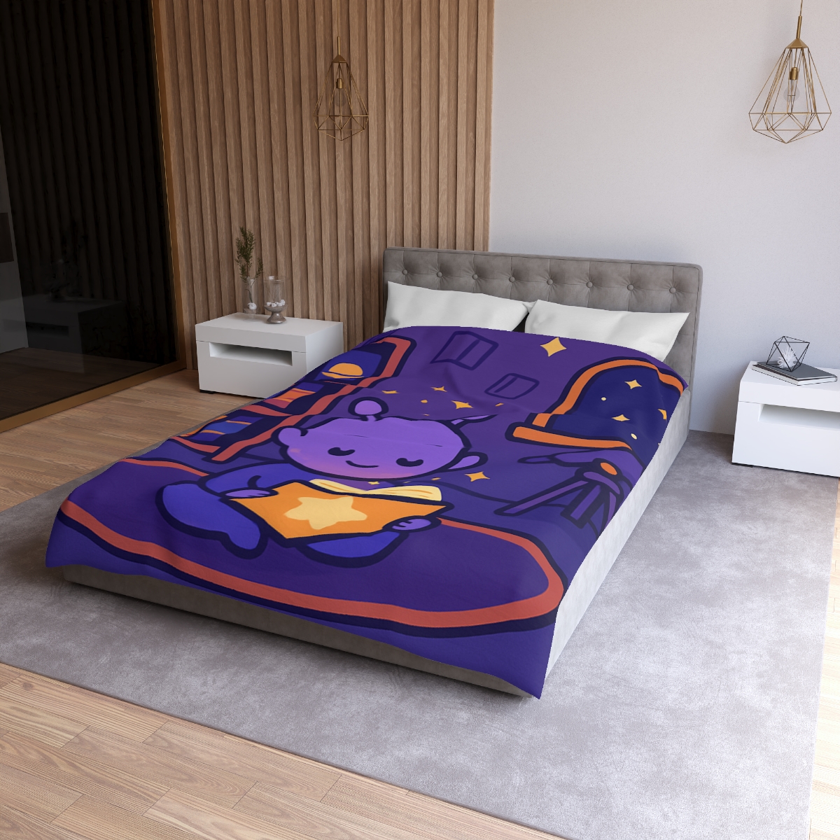 Library Of Floating Star Books personalized bedding duvets