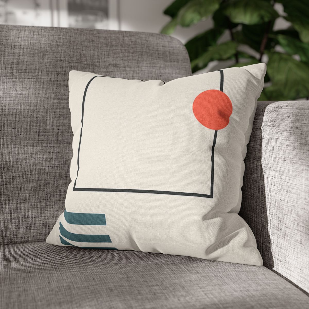 Quiet Orbit With Split Frame designer print pillow cases
