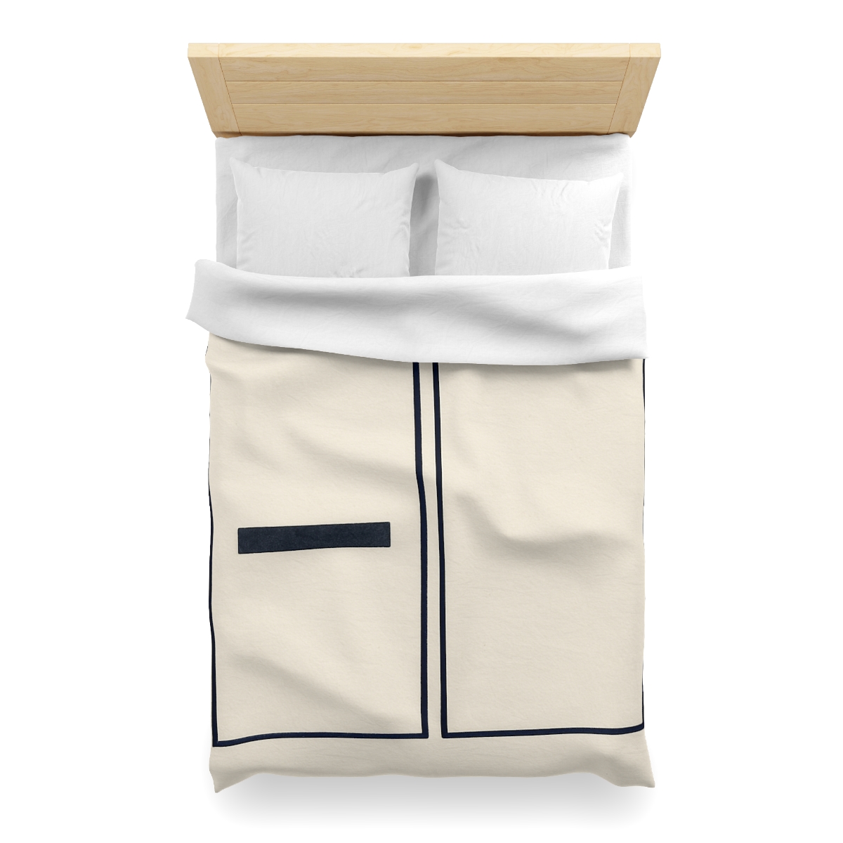 Twin Frames With Offset Bar designer printed duvets