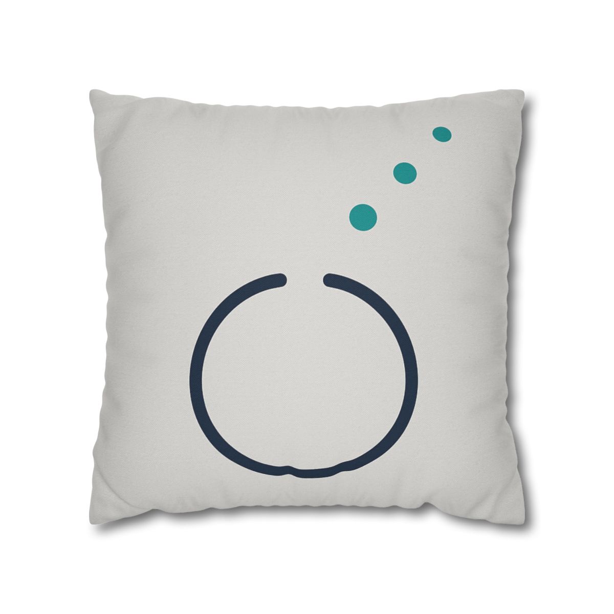 Split Ring And Ascending Dots stylish decorative pillowcases